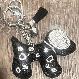 Bling Dog Keychain with Tassel